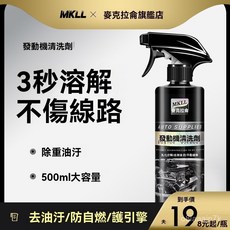 DMWS汽車引擎外部清洗劑，引擎艙清潔劑，內部機頭水，強力去除油汙油泥，深層清潔配方, 1個, 升級款發動機清洗劑+清洗工具第3瓶