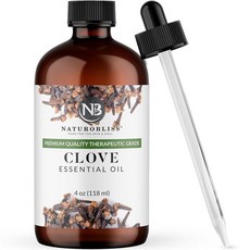 NaturoBliss 페퍼민트 에센셜 오일 롤온 10ml 209751, 정향, 4액량 온스(1개입)