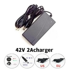 36V 100000mAh 18650 충전식 리튬 배터리 팩 10S3P 전원 수정 자전거 스쿠터 전기 자동차BMS 포함, [14] 42V charger 1PCS
