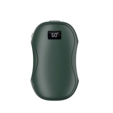 2025新款磁吸分體式暖手寶 二合一迷你數顯USB充電暖手寶, N26 磁吸2個款  綠色