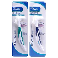 플라콘 틀니전용칫솔 1개 틀니칫솔, 1개입, 2개