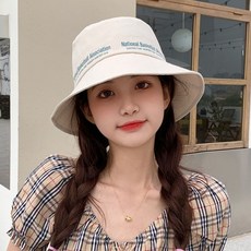 여름 여성용 스트랩 벙거지모자 나들이 햇빛차단