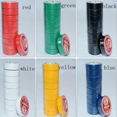 1PC 6 색 16mm * 10y(9.2M) 방수 절연 전기 테이프 난연성 본딩 도구, 06 빨간색
