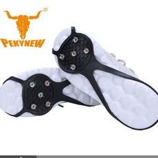 防滑鞋套冰爪雪地冰面鞋釘滑雪路面防摔冰抓鞋套底鏈登山神器戶外