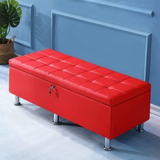 벤치수납 수납형 벤치 테미스 나무뜰 윈도우시트 패브릭, 길이 120 너비 40 높이 40, 레드