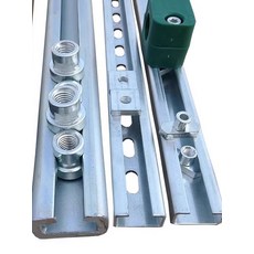 C 찬넬 규격 스텐 시스템 고객센터 타옵션 고급 U찬넬 스틸 덕트 부속, 경량 28x14x2 레일 1m