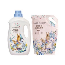 奇哥 比得兔嬰兒洗衣精 婦幼館, 1個, 瓶裝+補充包