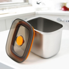 직사각 밀폐 용기 레인지 밸브 휴대용 직사각 반찬통 캠핑용 식품 보관 인덕션 스텐