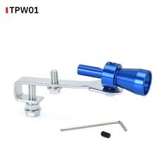 S/M/L/XL 차량 수리 장치 배기 파이프 터보 사운드 휘슬 자동차 머플러 범용 시뮬레이터, 04 S(32-43) TPW01