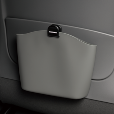 블루홀스 앞좌석 뒷자석 차량용 실리콘 쓰레기통, 스톤그레이