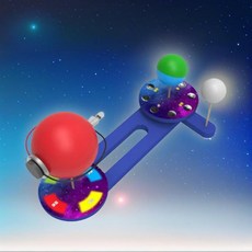 LED 지구와 달의 운동모형 만들기 자전 공전 낮밤 계절 변화 학습 삼구의 (1인용)