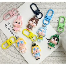 모던시스터즈 크라이 베이비 키링 귀여운 크라잉 베이비 피규어 열쇠고리 6종세트, 크라이베이비 6종 세트, 1개