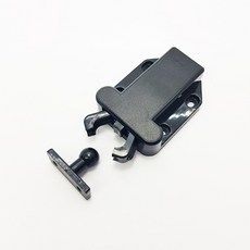 슬라이드 도어캐치 미닫이문 고정장치 푸쉬락 타입 도어 고정, 백색