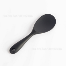 食品級矽膠飯勺 耐高溫 不粘米飯 電鍋專用, 黑色