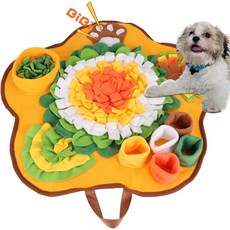 소형견을 위한 맛있는 샘 스너플 매트 지루함을 퍼즐 장난감이 있는 휴대용 인터랙티브 코 냄새 훈련용 스니핑 패드 느린 식습관을 자극하고 바쁘게 유지하세요