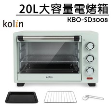 Kolin 歌林 20L電烤箱 KBO-SD3008 上下火自由調整, 單 烤網