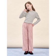 매장정품 빈폴 키즈 BEANPOLE KIDS 여아 소프트 골지 세미와이드 팬츠 라이트 핑크 (BI5921G01Y) BI5921G01Y 421063