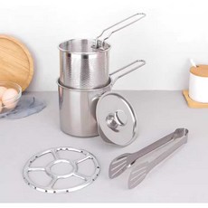 냄비 멀티팟 긴 냄비 깊은 튀김기 꼬치어묵, 1개, 304 튀김망세트