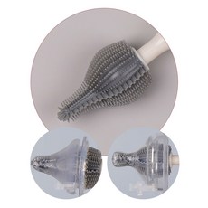 실리콘젖병솔 꼭지 세척솔 젖꼭지솔 미니 소독솔, 터키블루, 1개