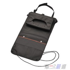 車之嚴選 cars_go 汽車用品【DZ495】CARMATE 座椅頭枕杆固定式後座收納置物袋 多功能收納, 1個