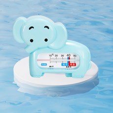 寶寶洗澡水溫計/洗澡水測量溫度計/防燙傷/水溫計, 大象藍色, 大象藍色