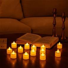 파스텔숲길 할로윈데코 LED 티라이트초 4.5cm 24개