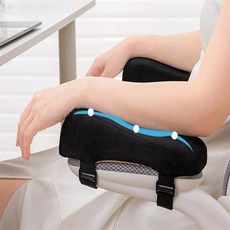 제이앤디디자인 의자 팔 쿠션 자동차팔걸이쿠션, 그레이