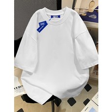 티셔츠 순면 라운드 커플룩 공용 반팔 여름 도톰한 소재