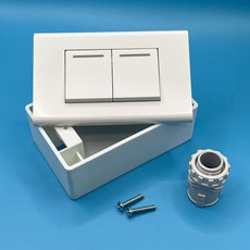 위너스 2구 스위치 조립용 간편 세트(스위치+PVC노출박스+이도피스+SFPK커넥터), 1개
