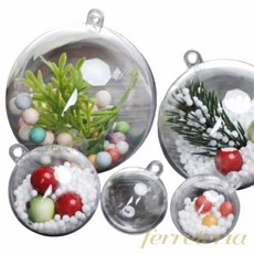 요비월드 원형 투명공 아크릴볼 14cm 원형캡슐 아크릴공 원통케이스, 투명공원-14cm