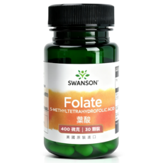 SWANSON 斯旺森 葉酸 400微克 30顆 美國原裝, 1個