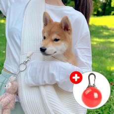 펫밀리 반려동물 슬링백 포대기, 1개, 아이보리