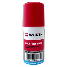 WURTH QUICK FRESH TURBO汽車除臭劑 快速消除車內異味 保持空氣清新 適用於各種車型, 1個, 40L