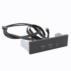 5.25인치 전면 패널 USB 허브 20Gbps 타입 C Gen 2x2 USB A 포트 타입 E 19핀 헤더 컴퓨터 케이스 프론트 베이 8 10 11 2003 OS X, 5.25인치 전면 패널 USB 허브, 20Gbps 타입