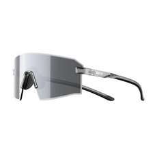 Akiwei RUNNER系列運動眼鏡 實色款 偏光 防油汙 超輕量 (三色可選), 1個, ONE(全臉型適用),鏡面銀