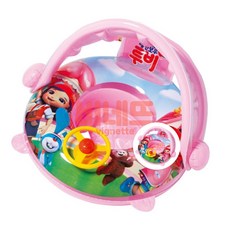 레인보우 루비 그늘막 보행기 물놀이튜브 핑크 어린이물놀이튜브