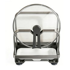 냄비 뚜껑 및 도마 홀더와 호환되는 다층 주방 랙 정리함 탈착식 드립 트레이 및 미끄럼 방지 바닥 포함, Style 2, S