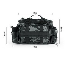 고정와이스 왕초보도할수있업 다용도 낚시 루어보조가방 40cmX20cm, 블랙