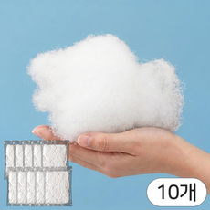 영바이브 스퀴시 만들기 솜 구름솜, 10개, 화이트 10개, 화이트