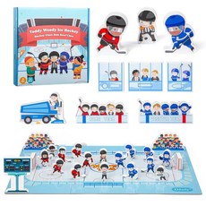 하키 블록 장난감 세트 내장 보드 게임 포함, 보드 게임이 있는 아이스하키