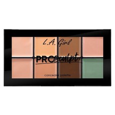 L.A. Girl Pro Sculpt 컨실러 팔레트 딥 GFP727, Light, 1