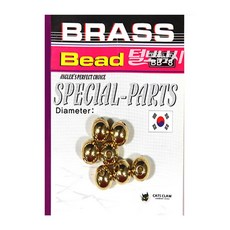 캐츠크로우 브래스 황동비드지름-6mm, 1개