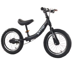14인치 밸런스바이크 페달없는 자전거 선물 유아 아동 균형감각 트레이닝 바이크, 14인치 블랙 (브레이크없음)