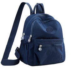 로고 촬영에 및 라운드 스타일 디자인. 남녀공용 소재 나일론 백팩 중성 여행 사진, Bj9950Blue