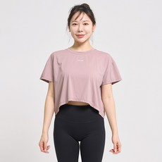 리나컴퍼니 여성용 요가복 YSS08 뒤트임 반팔