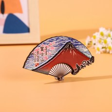 미츠케 일본 여행 마그넷 냉장고 자석 후지산 홋카이도 시바, 후지산붉은부채