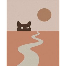 추상 숫자로 RUO프리미엄 냄비Y 그림 미니멀리스트 원래 선물 아크릴 페인트 공예 장식 218172, 20x30cm No Frame, 9929309