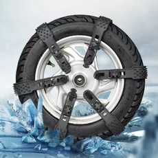 겨울철 바이크 스노우체인 미끄럼방지 우레탄 스트랩형 케이블타이, 1개