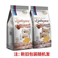 아콘트 러시아 카라멜 와플 샌드 쫀득하게 늘어나는 스트룹와플 디저트 원산지 러시아, E. 오리지널 웨하스 24팩 58g, 358g, 1