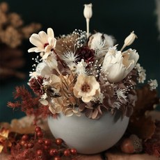 金藏紅葉狩森林香氛擴香花禮 (贈送5ml香氛油) - 乾燥花擴香擺設, 金藏紅, 金藏紅葉狩森林香氛擴香花禮（贈送5ml香氛油）